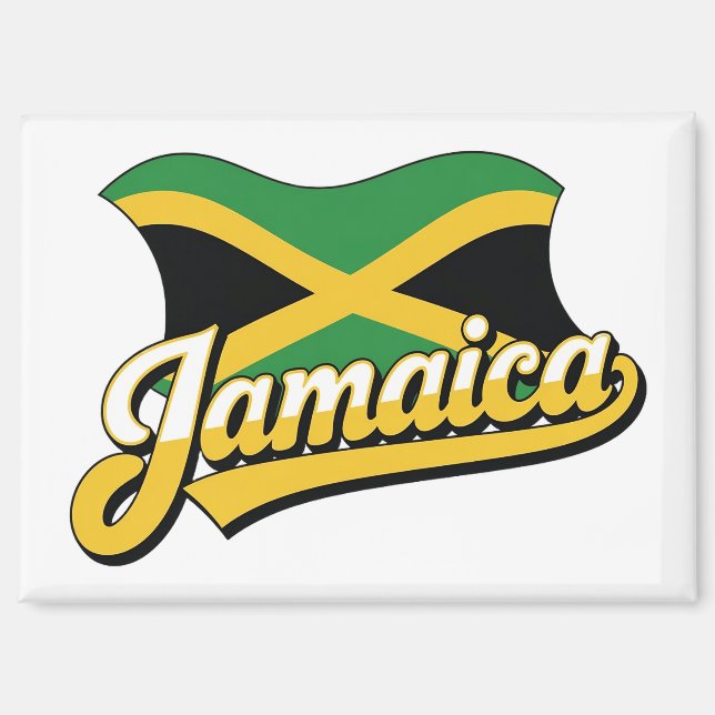 Imán Bandera de Jamaica (Anverso)
