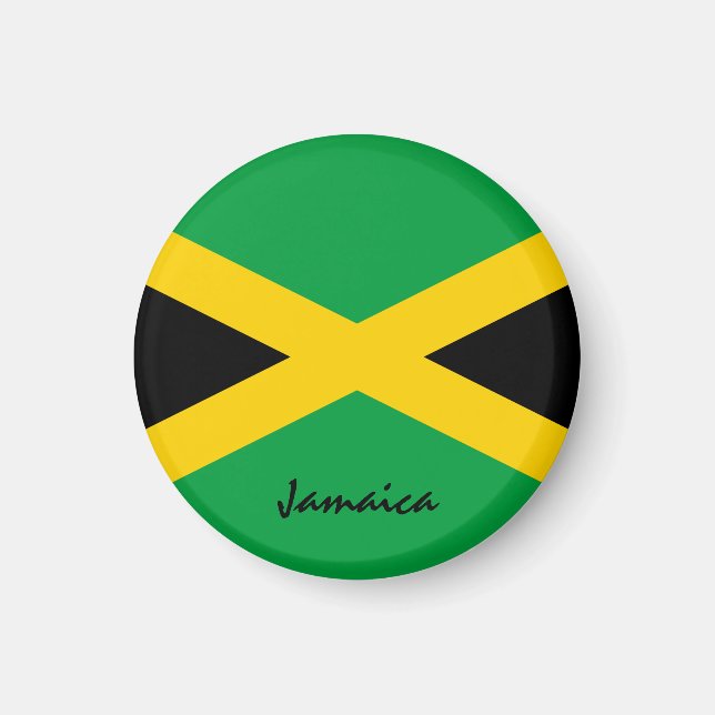 Imán Bandera de Jamaica y América - hinchas de viajes y (Frente)