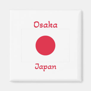 Imán Bandera de Japón de Osaka