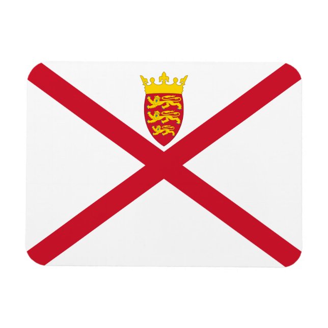 Imán Bandera de Jersey (Horizontal)