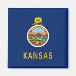 Imán Bandera de Kansas