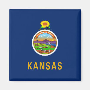 Imán Bandera de Kansas