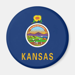 Imán Bandera de Kansas