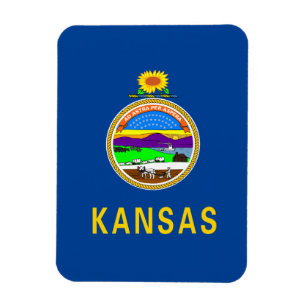 Imán Bandera de Kansas