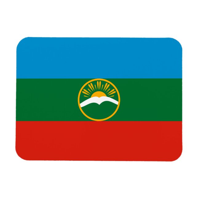 Imán Bandera de Karachay Cherkessia (Horizontal)