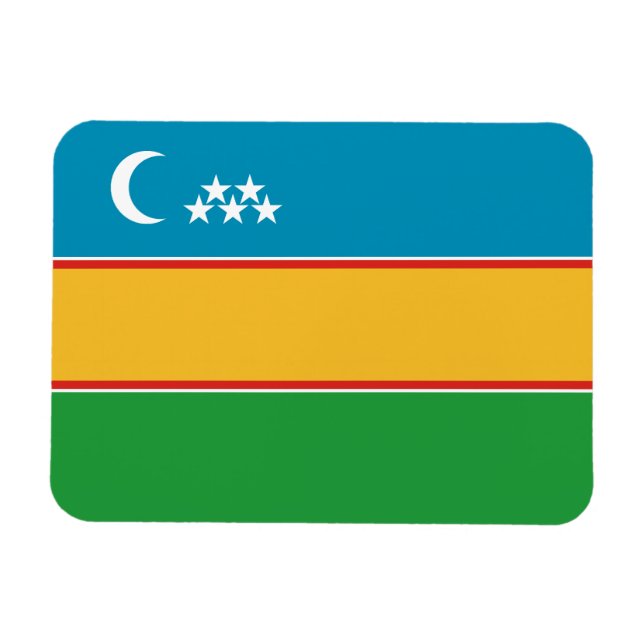 Imán Bandera de Karakalpakistán (Horizontal)
