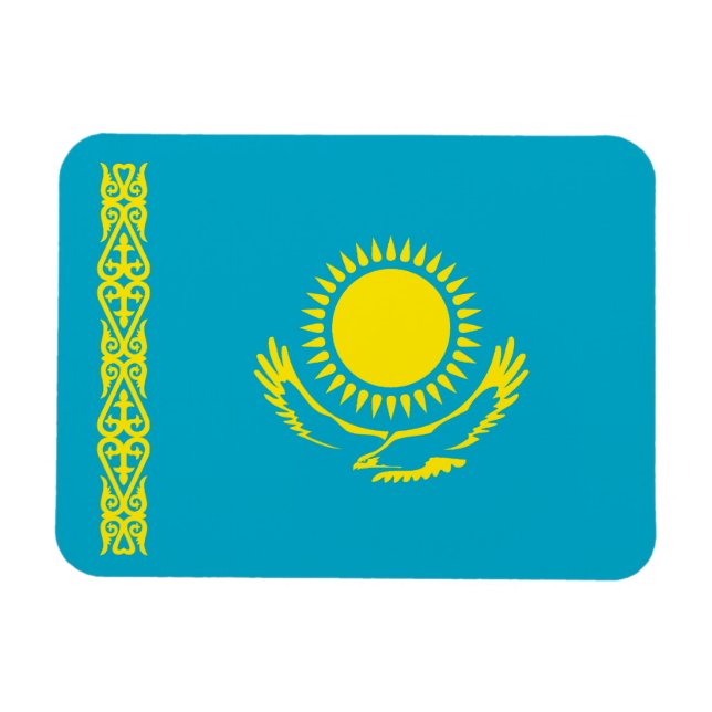Imán Bandera de Kazajistán (Horizontal)
