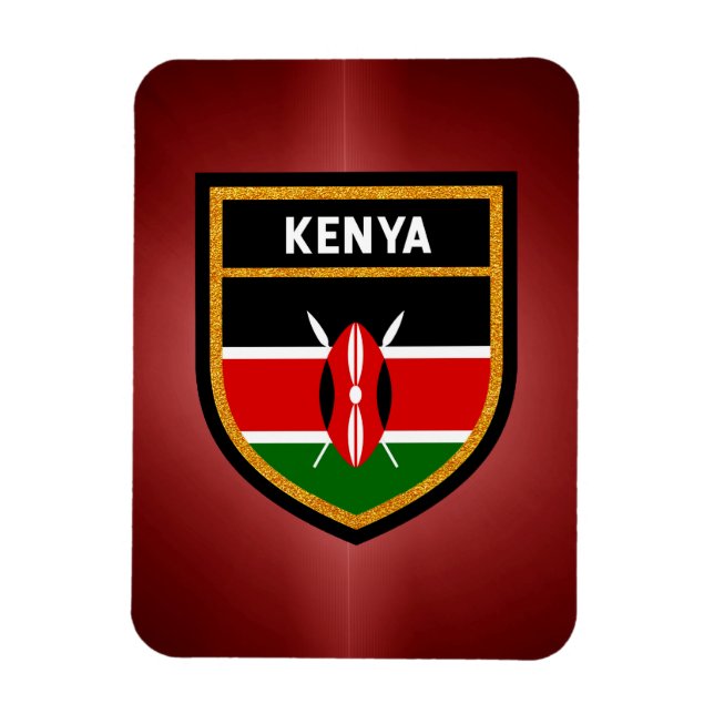 Imán Bandera de Kenia (Vertical)
