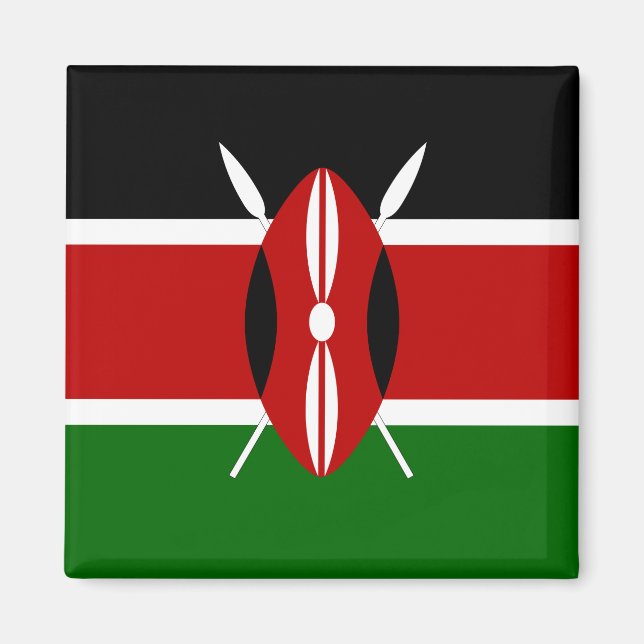 Imán Bandera de Kenia (keniana) (Frente)
