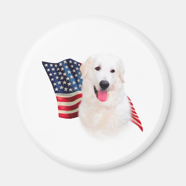 Imán Bandera de Kuvasz (Frente)