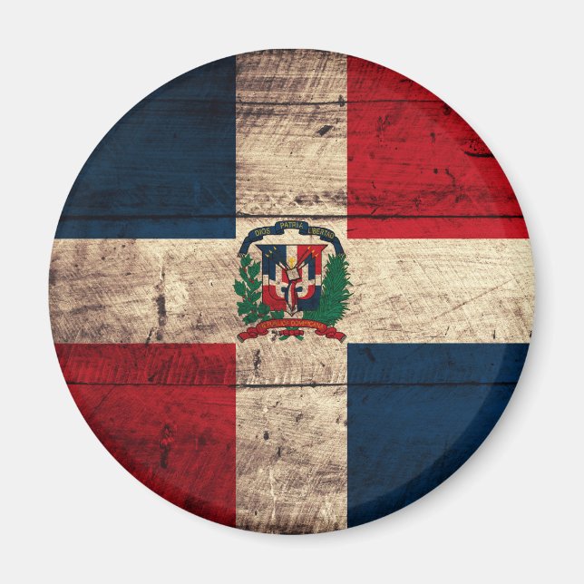 Imán Bandera de la Antigua República Dominicana de made (Frente)