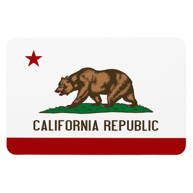 Imán Bandera de la BANDERA CALIFORNIA - (Horizontal)