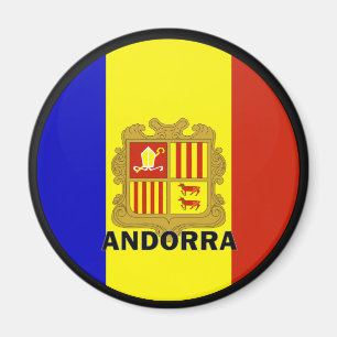 Imán Bandera de la calidad de Andorra Roundel