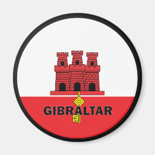 Imán Bandera de la calidad de Gibraltar Roundel
