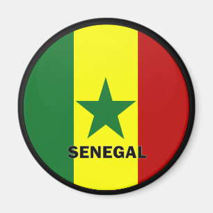 Imán Bandera de la calidad de Senegal Roundel