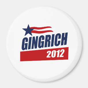 IMÁN BANDERA DE LA CAMPAÑA DE GINGRICH 2012