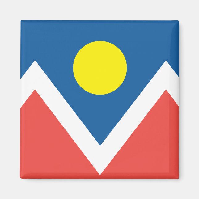 Imán Bandera de la ciudad de Denver (Frente)