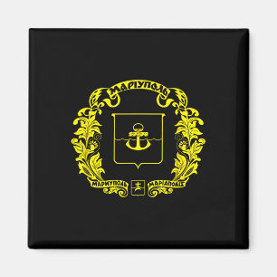 Imán Bandera de la ciudad de Mariupol Ucrania