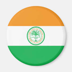 Imán Bandera de la Ciudad de Miami (Florida)