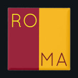 Imán Bandera de la ciudad de Roma, Italia<br><div class="desc">Escudo de armas - sin corona - de la ciudad de Roma,  Italia. Atribución de la imagen: Por Ssolbergj - Own work,  CC BY-SA 3.0,  https://commons.wikimedia.org/w/index.php?curid=33201691.</div>