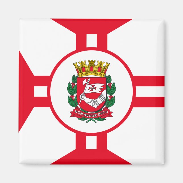 Imán Bandera de la ciudad de São Paulo (Frente)