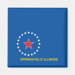 Imán Bandera de la ciudad de Springfield