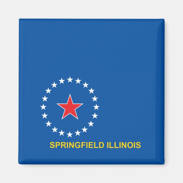Imán Bandera de la ciudad de Springfield (Frente)