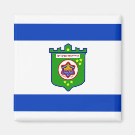 Imán Bandera de la ciudad de Tel Aviv (Israel)