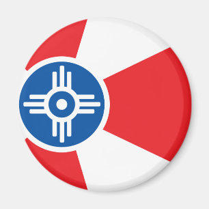 Imán Bandera de la ciudad de Wichita