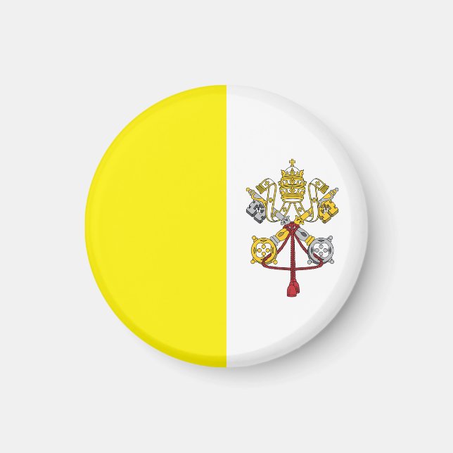 Imán Bandera de la Ciudad del Vaticano (Frente)