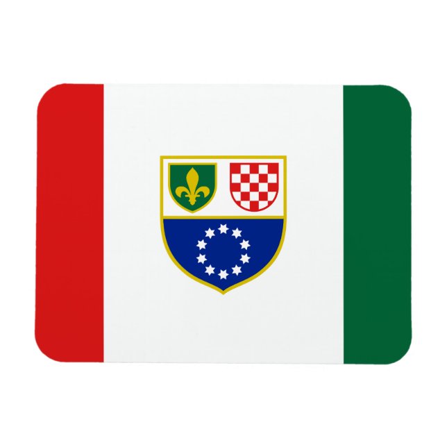 Imán Bandera de la Federación de Bosnia y Herzegovina (Horizontal)