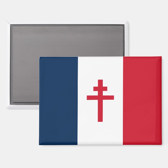 Imán Bandera de la Francia Libre (Anverso/Reverso)