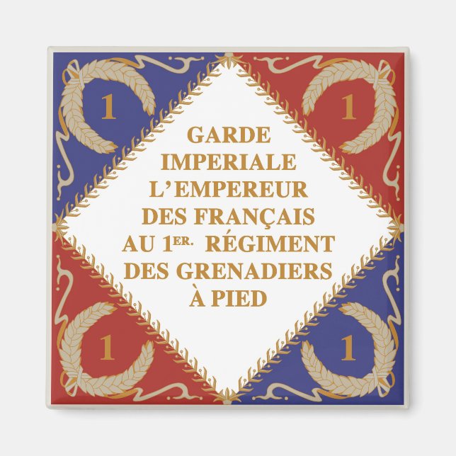 Imán bandera de la Guardia Imperial (Frente)