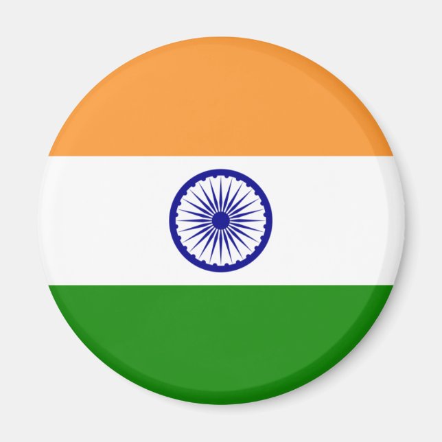 Imán Bandera de la India (Frente)