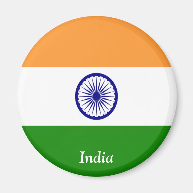Imán Bandera de la India (Frente)