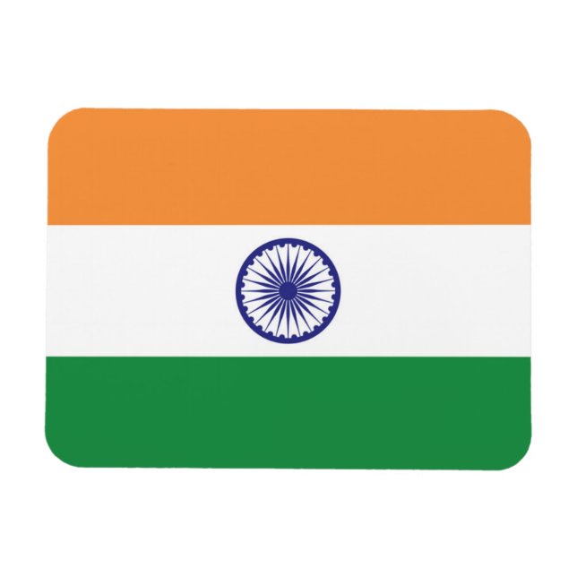 Imán Bandera de la India (Horizontal)