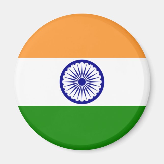 Imán Bandera de la India (Frente)