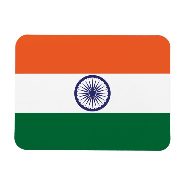 Imán Bandera de la India (Horizontal)