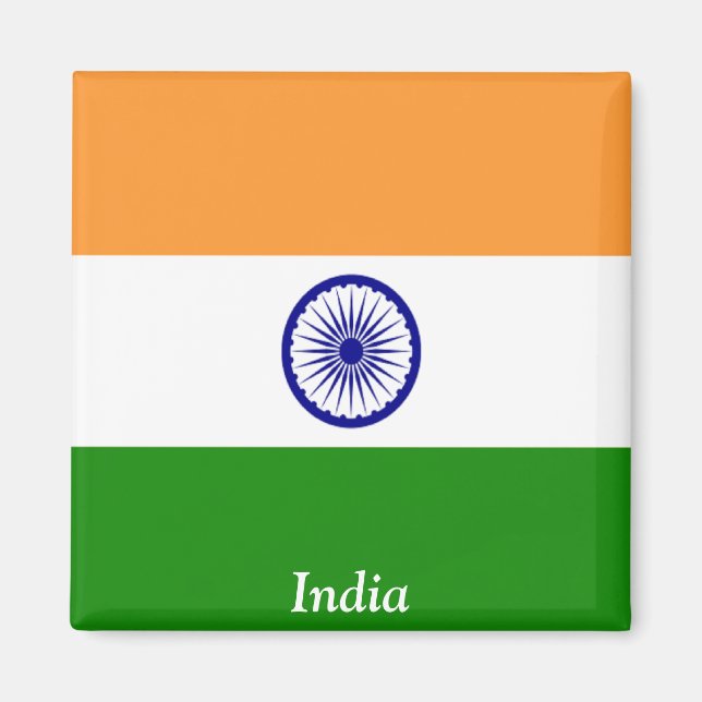 Imán Bandera de la India (Frente)
