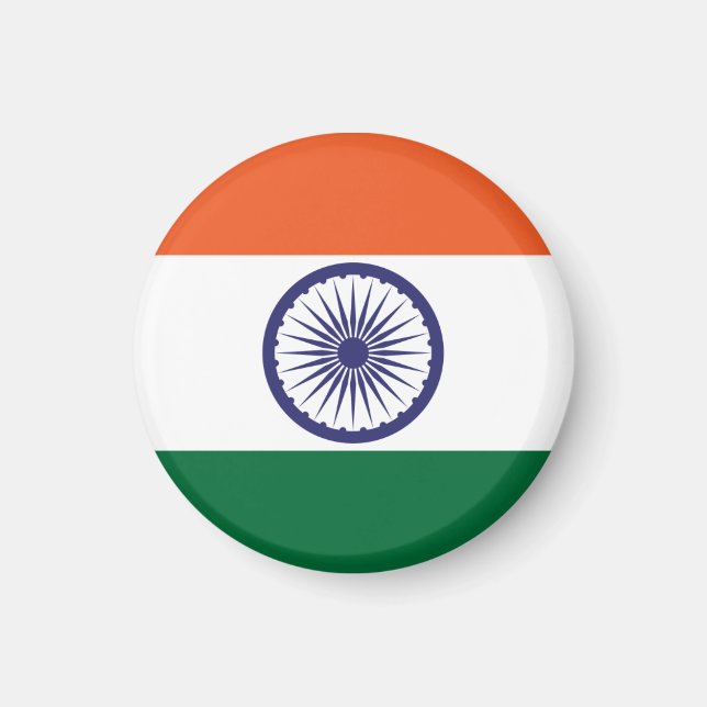 Imán Bandera de la India (Frente)