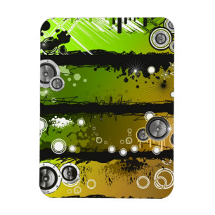 Imán Bandera de la música del estilo del Grunge
