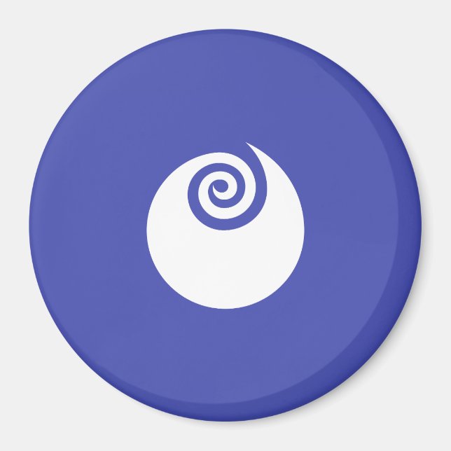 Imán Bandera de la prefectura de Ibaraki, Japón (Frente)