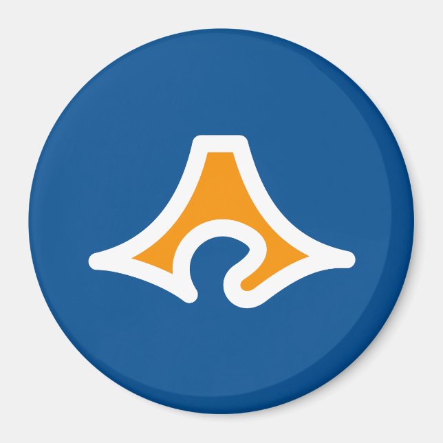 Imán Bandera de la prefectura de Shizuoka, Japón (Frente)