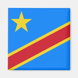 Imán Bandera de la RDC (República Democrática del Congo