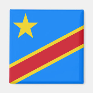 Imán Bandera de la RDC (República Democrática del Congo