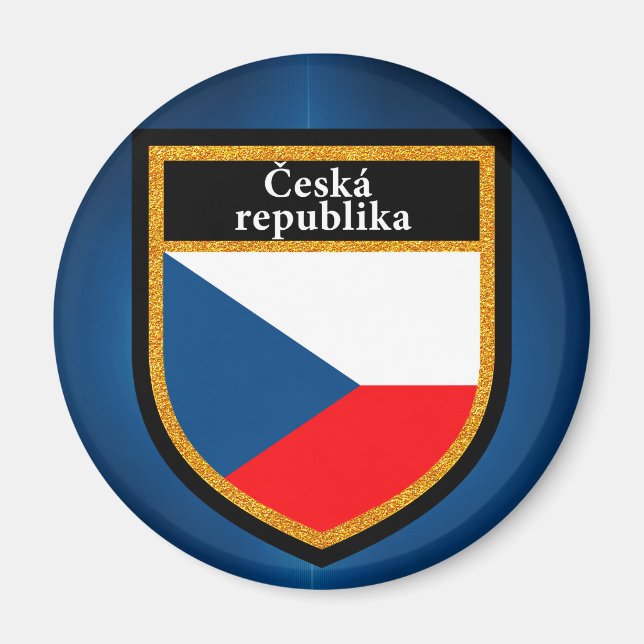 Imán Bandera de la República Checa (Frente)