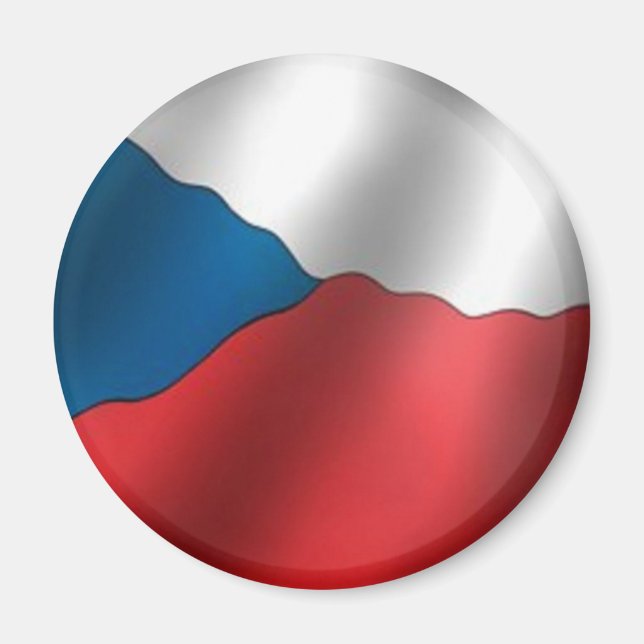 Imán Bandera de la República Checa (Frente)