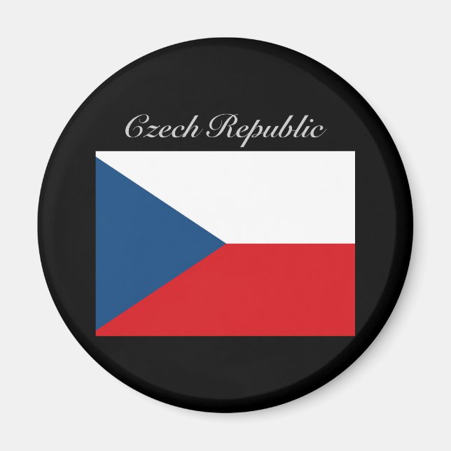 Imán Bandera de la República Checa - Ceska Republika (Frente)