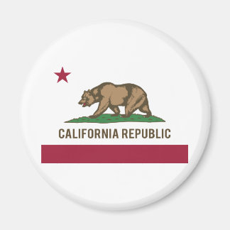 Imán Bandera de la República de California - Color