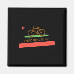 Imán Bandera de la República de California en bicicleta
